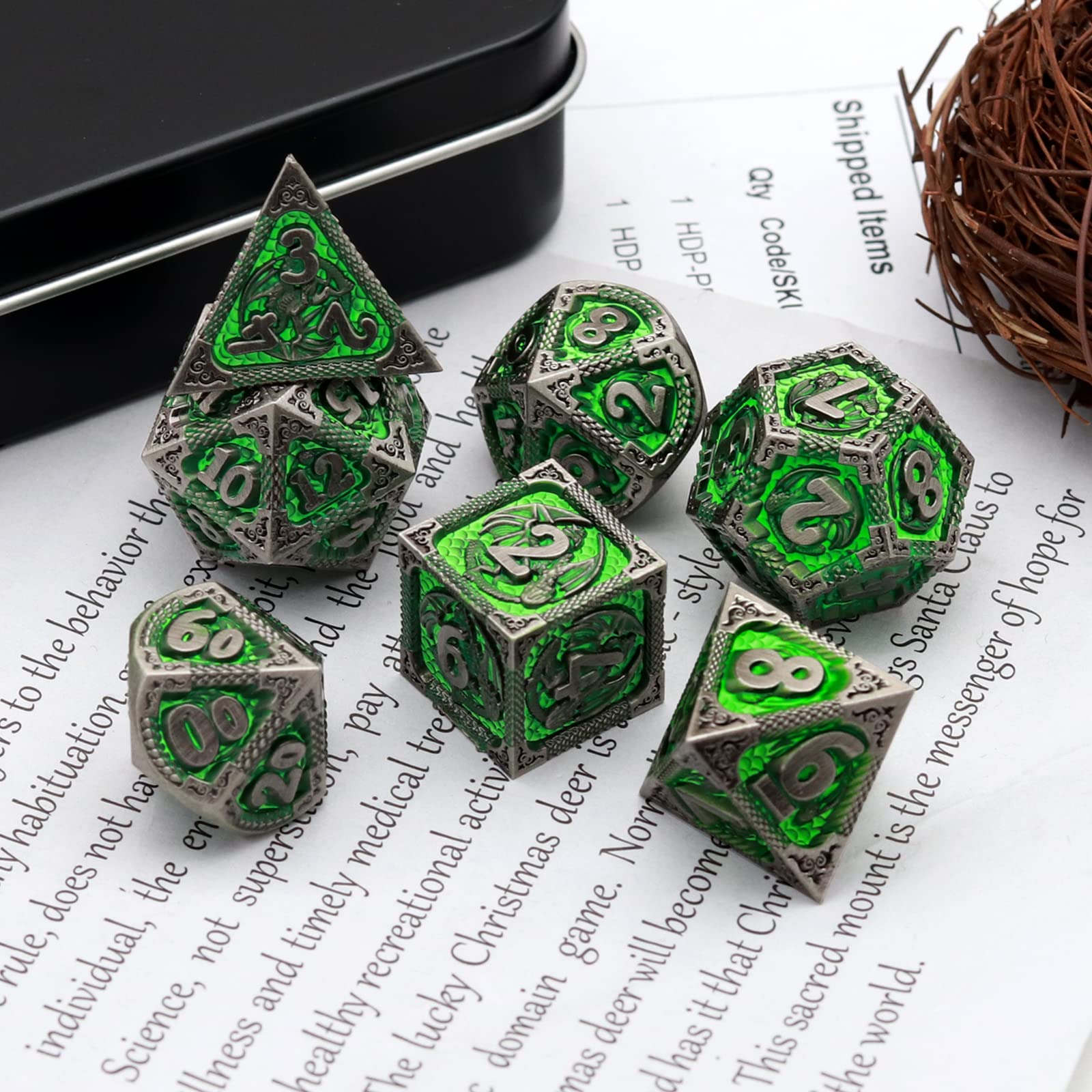 PJOY dnd-dice-case-display: elegant storage and showpiece for your collection.