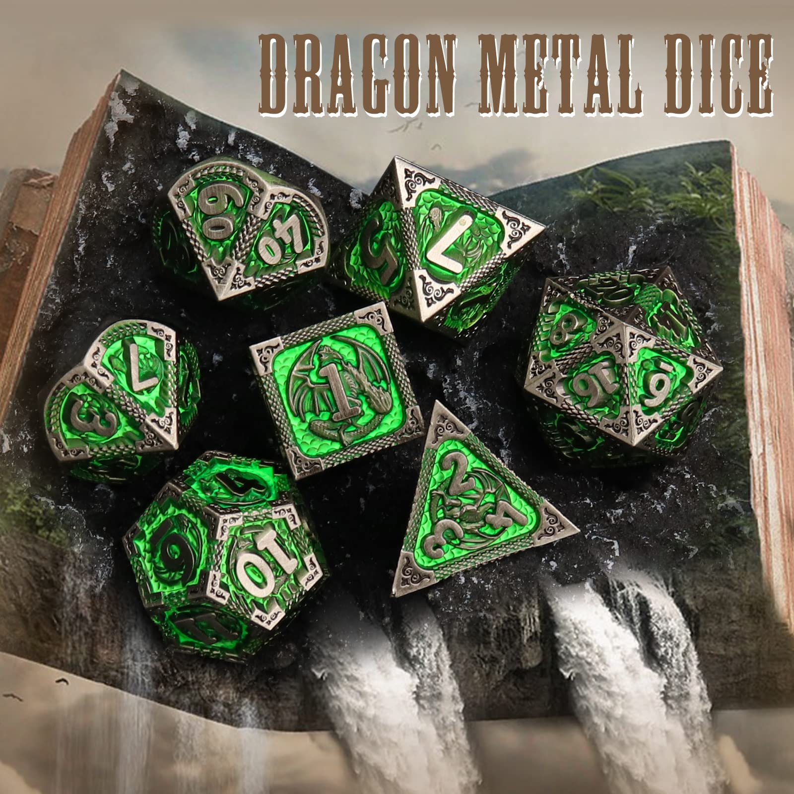 PJOY metal-dnd-dice-d12: solid zinc alloy for dependable tabletop accuracy.
