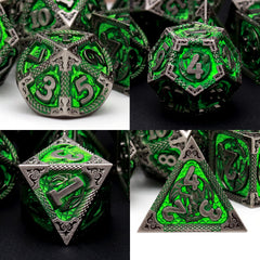 PJOY metal-dnd-dice-d20: durable steel dice for consistent d20 rolls.