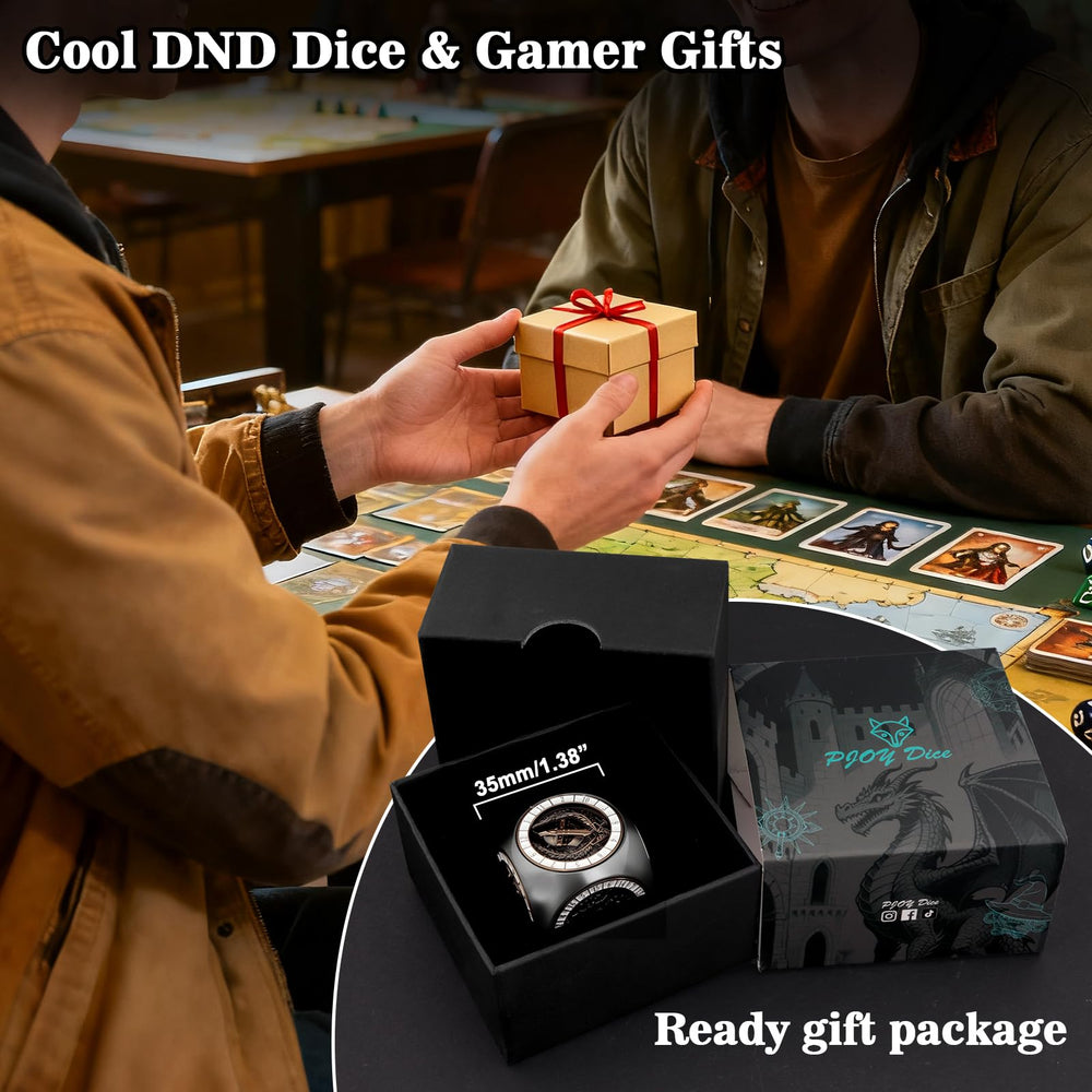 PJOY zinc alloy dice crafted for durability and repeated rolling.