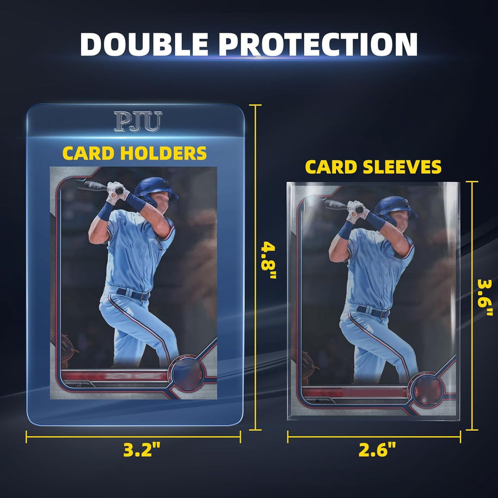 PJU 100ct soft card sleeves prevent scratches and handle cards safely