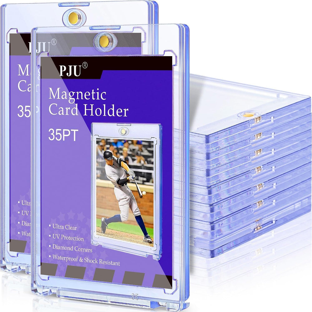 PJU 30ct magnetic card holder base view showing secure fit for trading cards.