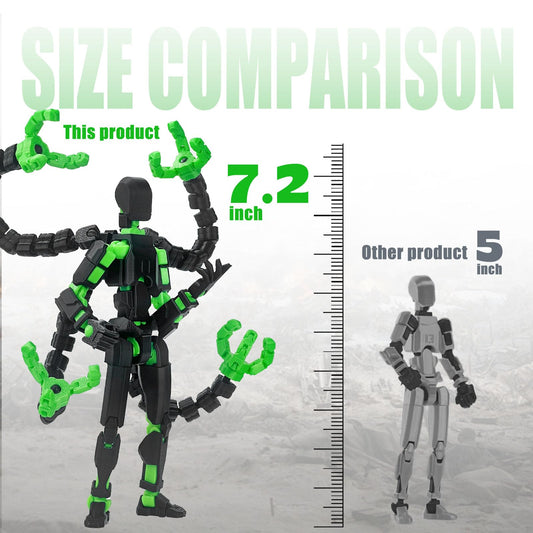 PkghoKids T13 assembled figure side pose highlights multiple joints for dynamic stances.