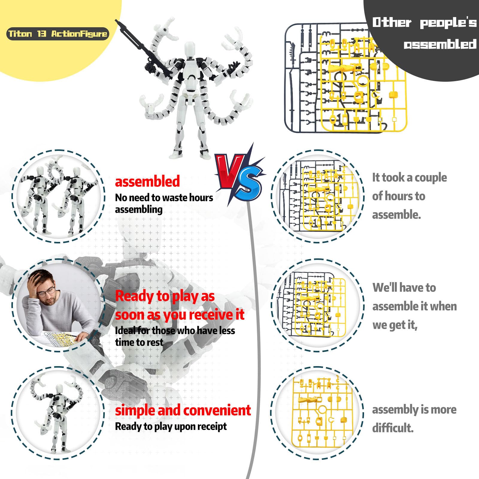 Pkghokids T13 desk decoration set brings life to shelves and study corners.