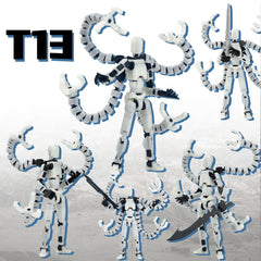PkghoKids T13 set shown in various dynamic positions for reference.
