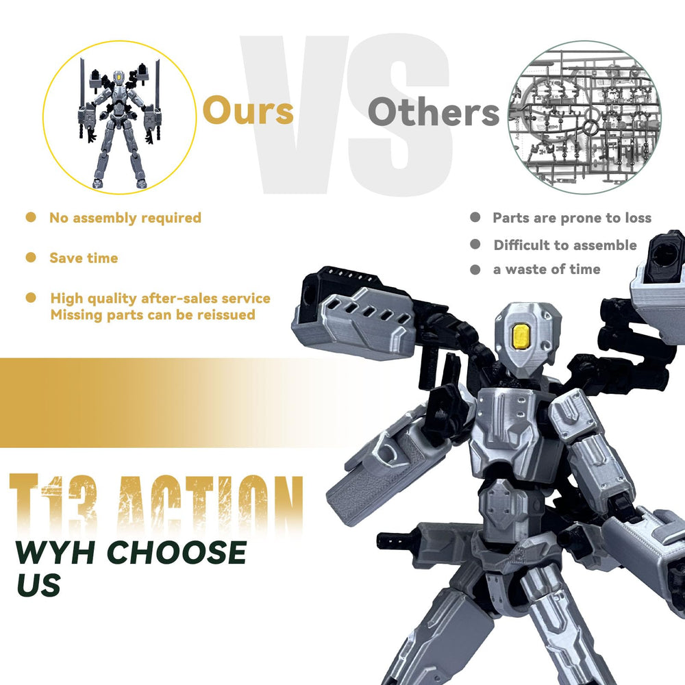 PkghoKids T13 fully articulated joints enable dynamic posing for photos.