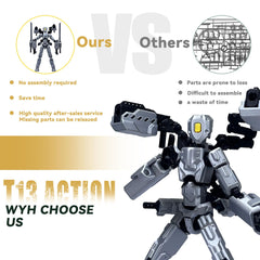 PkghoKids T13 fully articulated joints enable dynamic posing for photos.