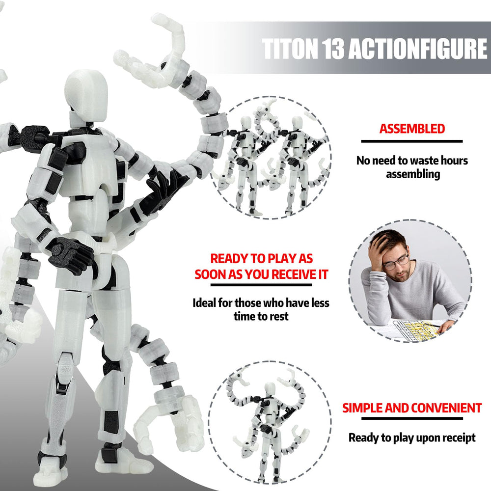 PkghoKids T13 fully articulated joints enable dramatic action poses.