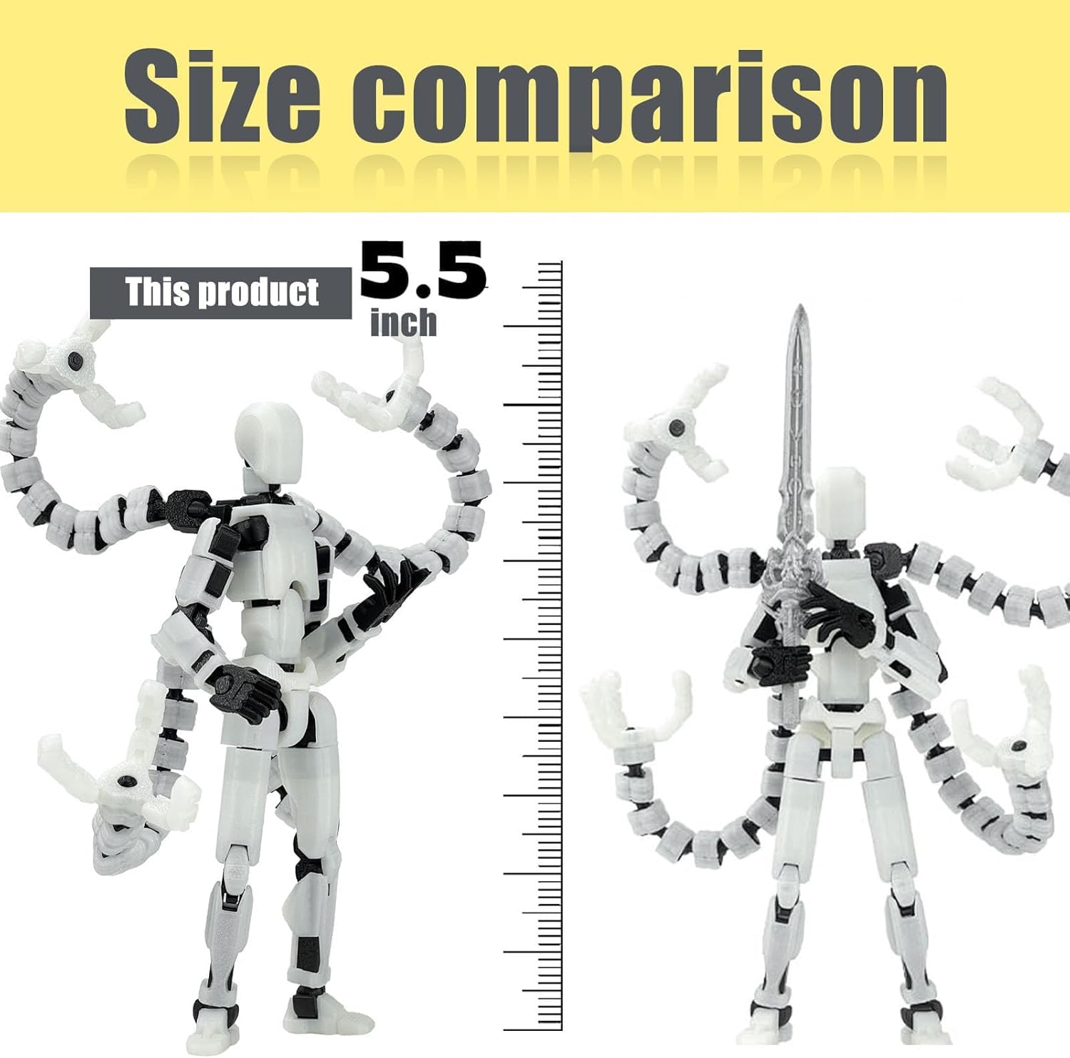 PkghoKids T13 interchangeable hands and weapons for customization.