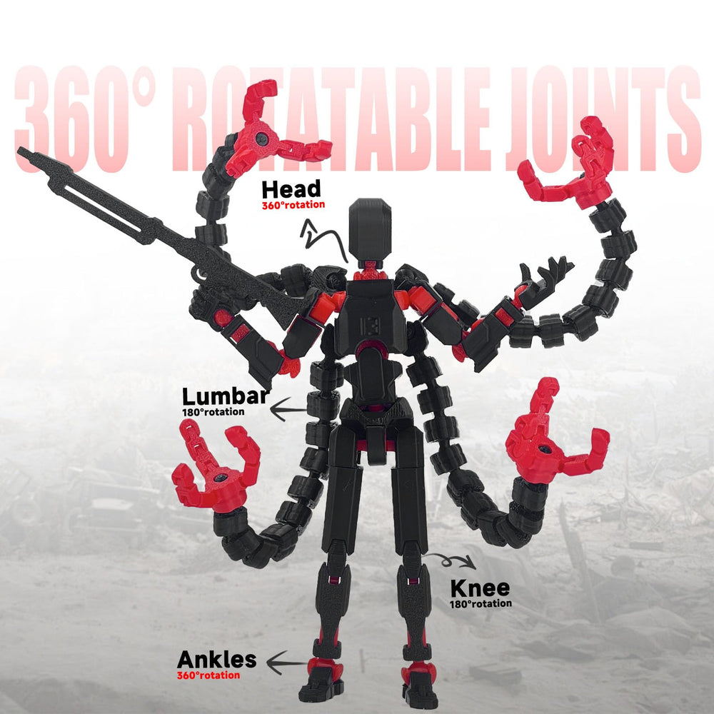 Pkghokids T13 interchangeable hands and weapons for customization and storytelling.