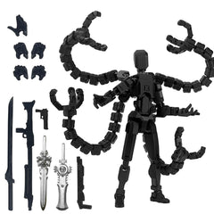PkghoKids T13 Nova 13 robot assembly black, sturdy 3D-printed construction for display