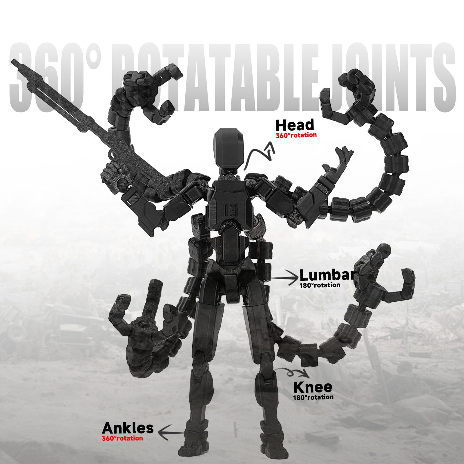 PkghoKids T13 Nova 13 robot weapons option arrangement demonstrates customization