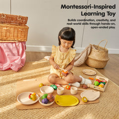 PlanToys kitchen-scene image highlights open-ended play and social interaction