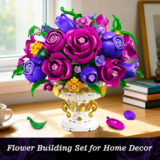 PLAXSOON 18-rose bloom collection highlighting buds to full bloom for dynamic display