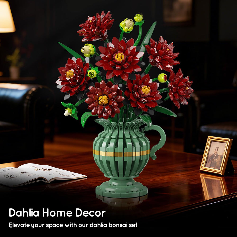 PLAXSOON Dahlia assembly steps highlight a relaxing creative activity