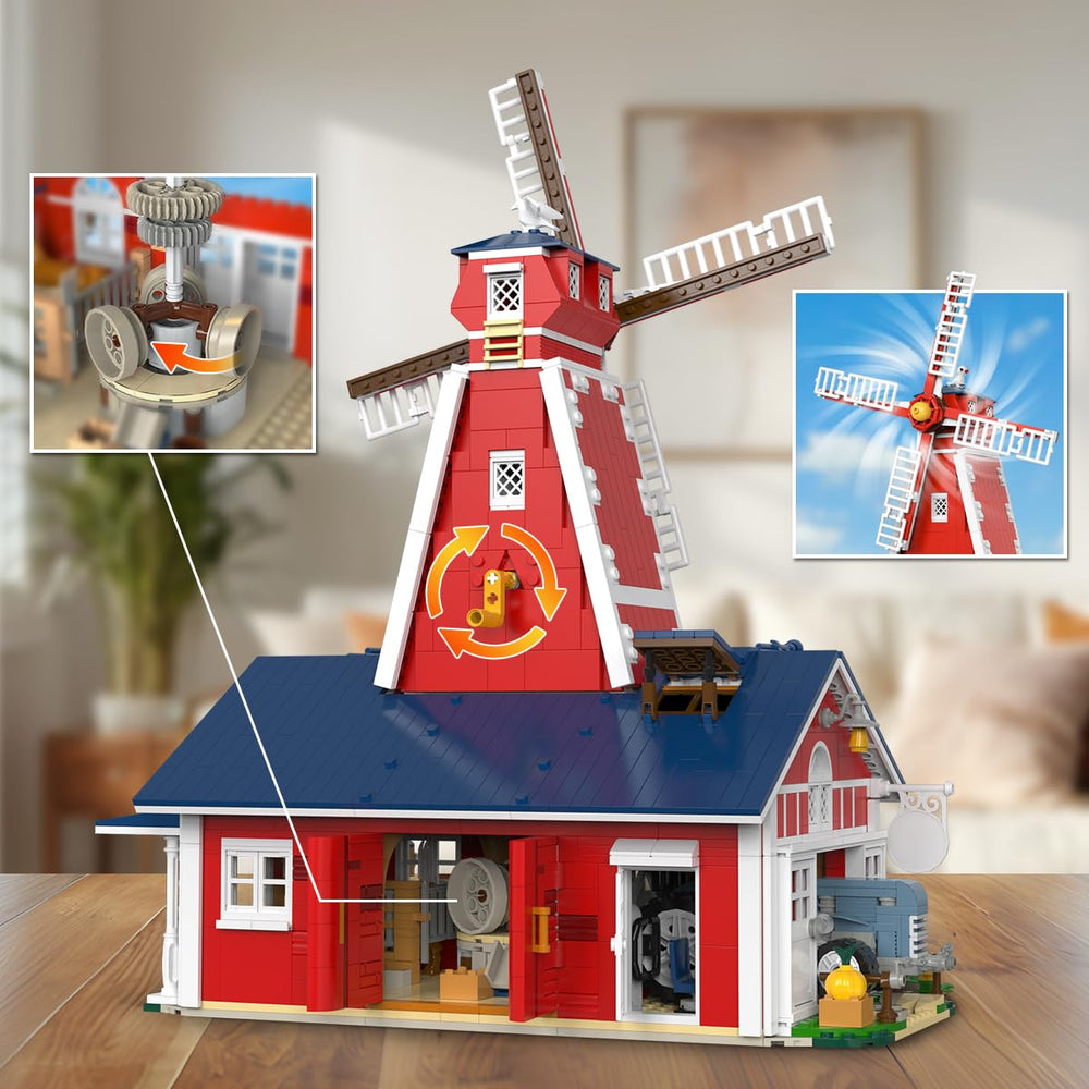 PLAXSOON windmill interior shows rotating mill table for dynamic modeling