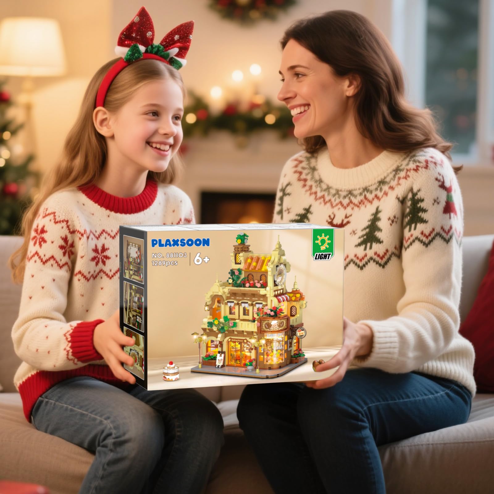 PLAXSOON build-and-display for family storytelling.
