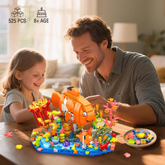 PLAXSOON ocean base diorama with coral details for decorative display