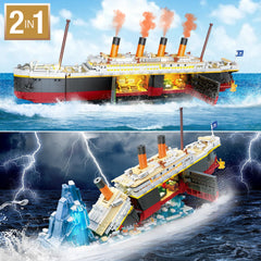 PLAXSOON display stand helps showcase the completed Titanic collection.
