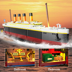 PLAXSOON Titanic model side view emphasizes sleek profile and lifelike scale.