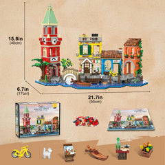PLAXSOON Venice brick-by-brick build process invites hands-on creativity and focus.