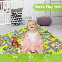 PLAY 10 child on mat shows cushioned floor time for crawling.
