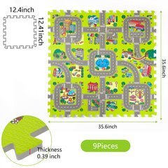 PLAY 10 interlocking edges keep mats secure during active play.