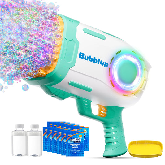 Play-Act bubble machine guns with 69-holes deliver a dynamic outdoor bubble show