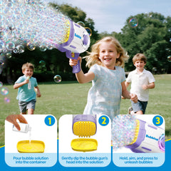Play-Act water tray included for easy dipping and bubble production.