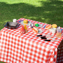 Play-Act condiment set with ketchup and mustard enhances realistic setups.