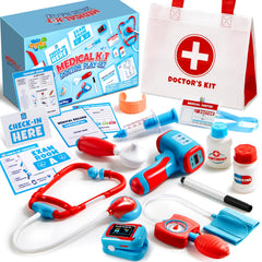 Play-Act Kids Doctor Kit stethoscope for authentic pretend medical exams.
