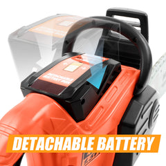 Play-Act Mighty Force Chainsaw toy guard detail supports safe, realistic pretend play.