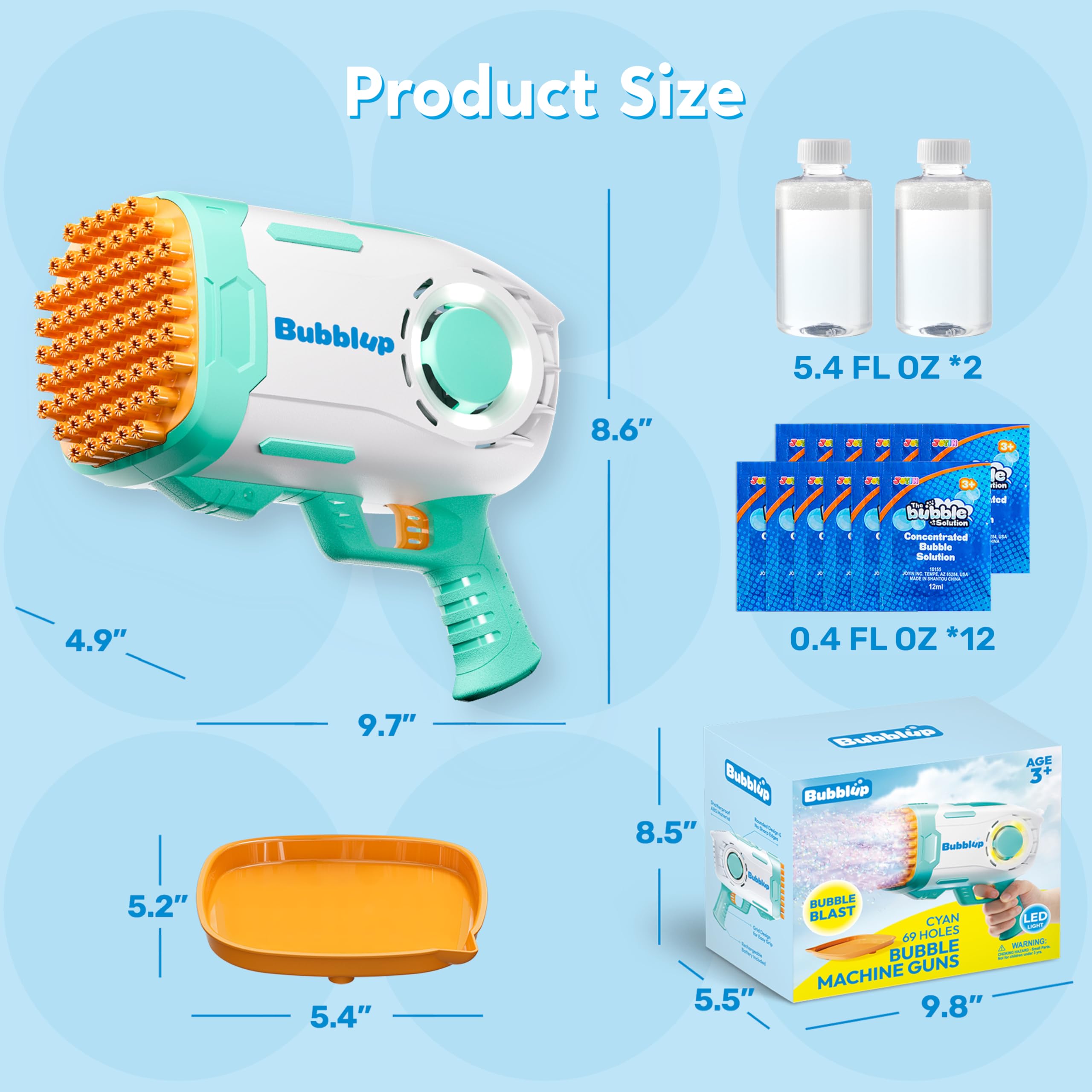 Play-Act portable bubble blower suits outdoor gatherings