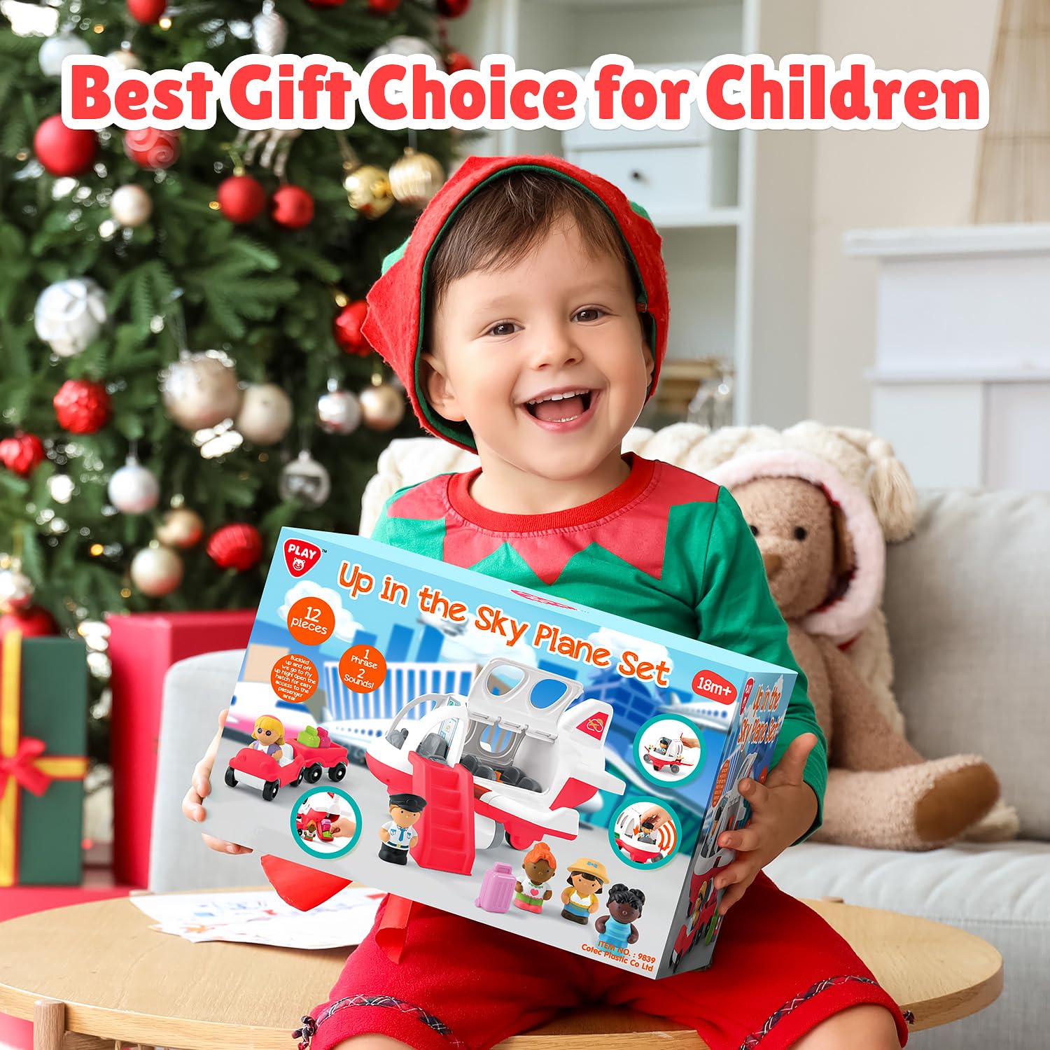 PLAY Airplane Toy red gift box ideal for birthdays