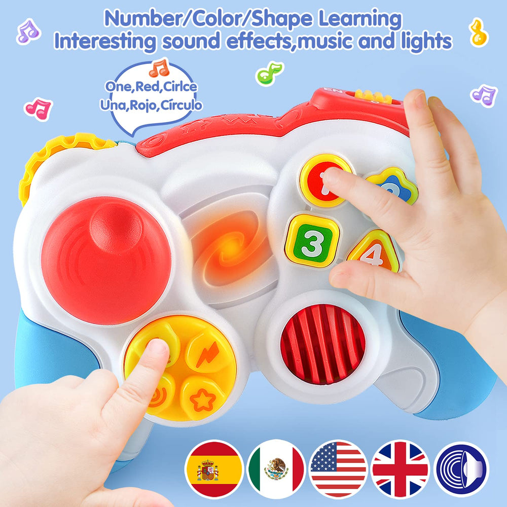 Play Baby Controller LED lights provide engaging visual cues during play.