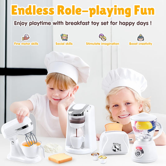 PLAY blender toy showing rotating blades for safe imaginative smoothies.