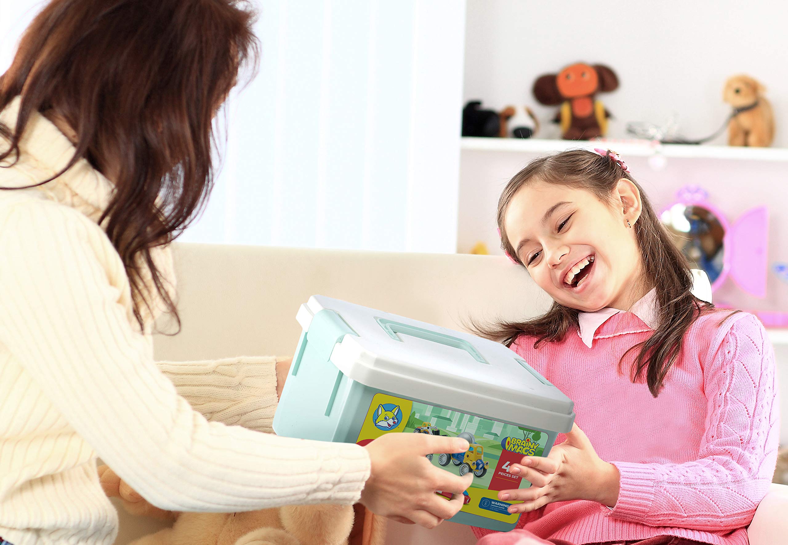 Play Brainy magnetic cars encourage imaginative play and creative problem solving