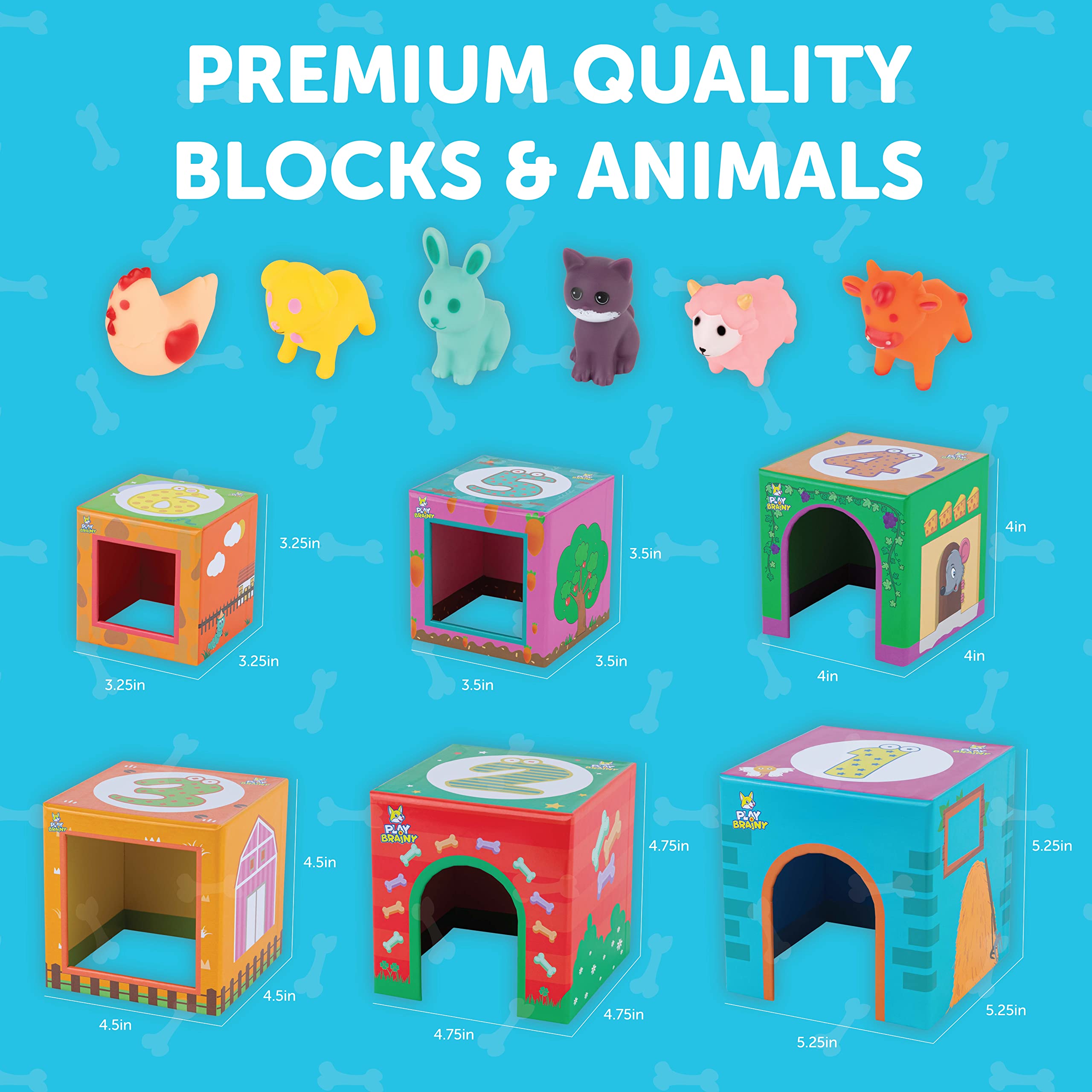 Play Brainy toddler stacking blocks shown during a playful learning session