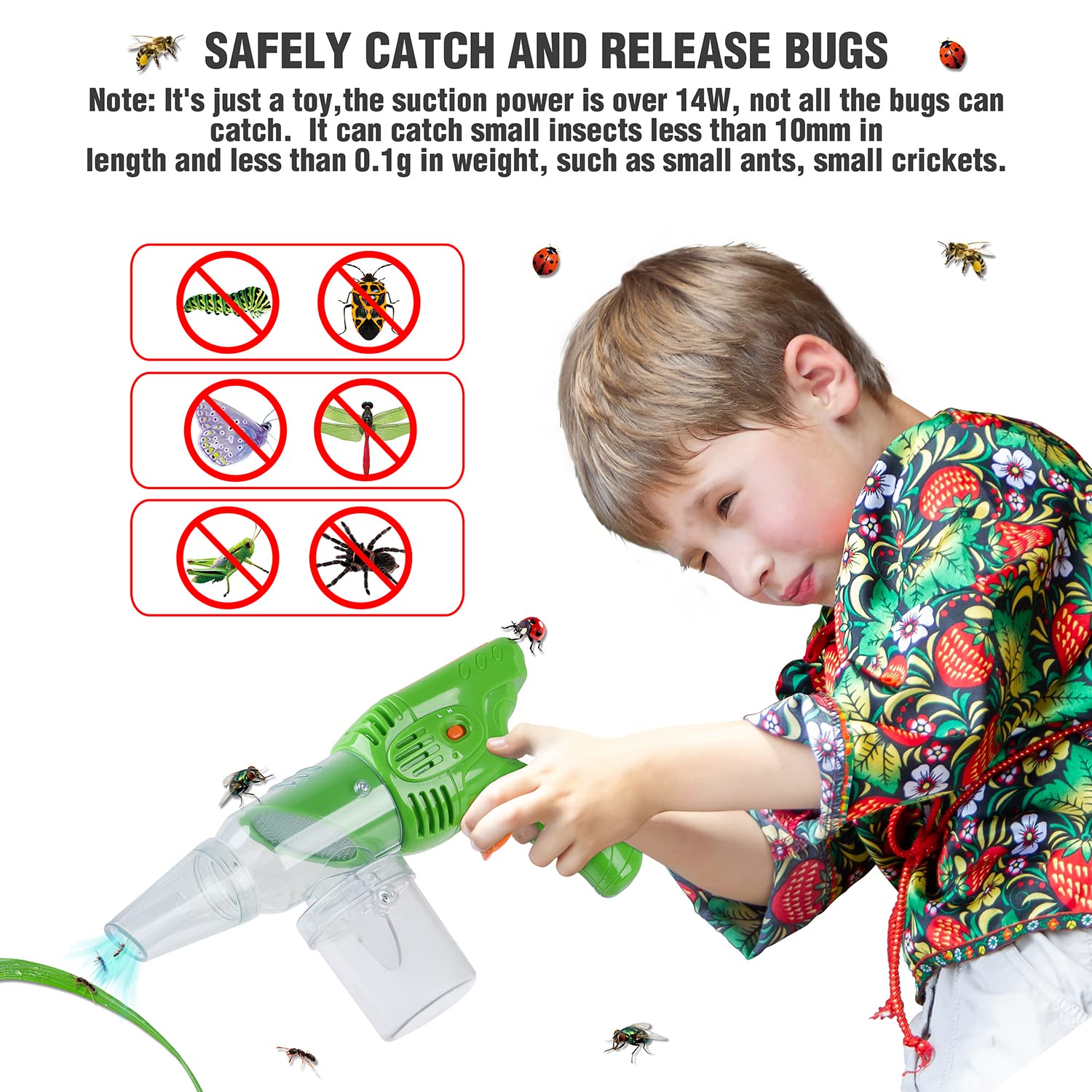 PLAY Bug Catcher in a child's hands for hands-on outdoor discovery.