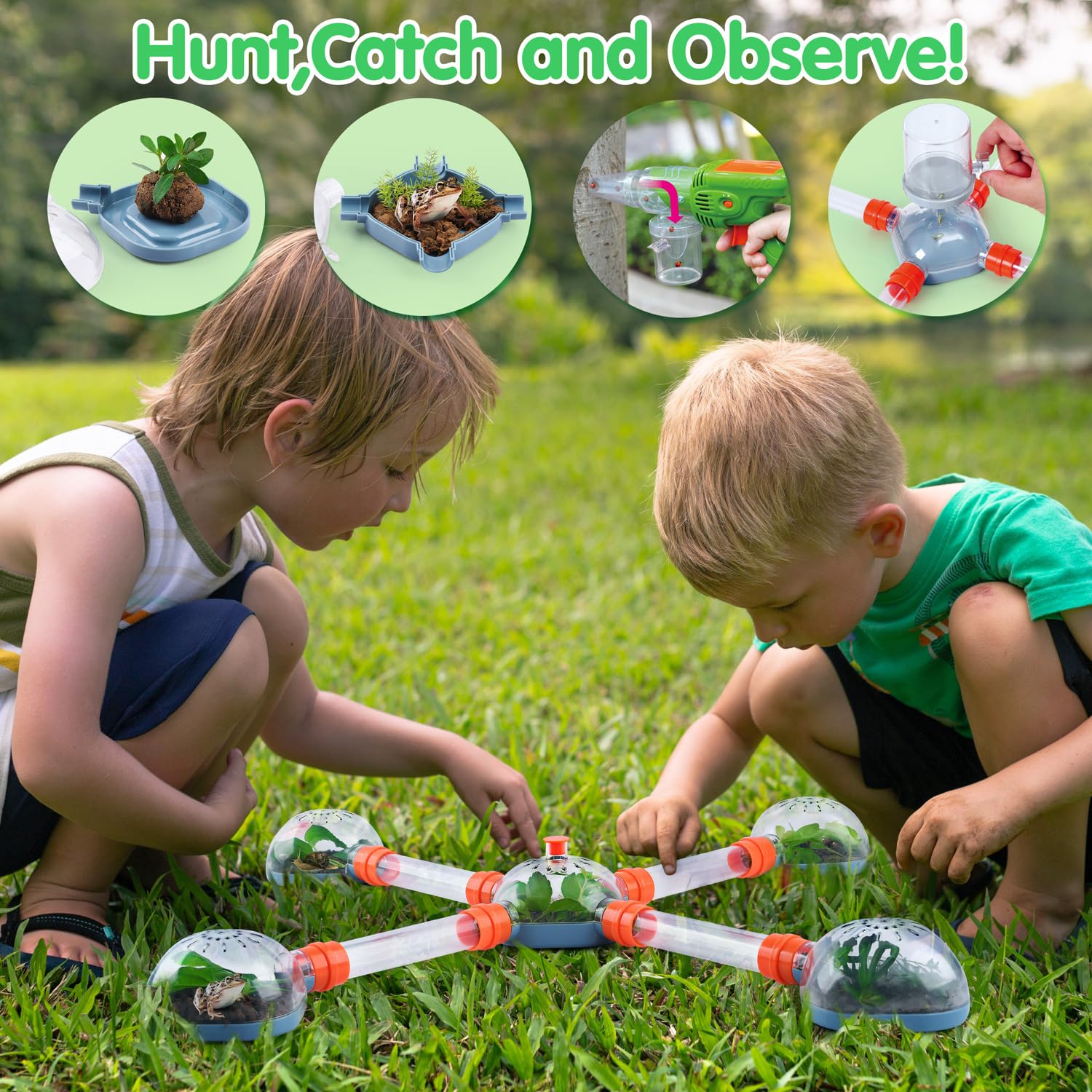 PLAY Bug Catcher Kit habitat terrarium lets bugs be watched up close