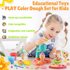 PLAY Clay Dough Set noodle maker inspires imaginative pasta play