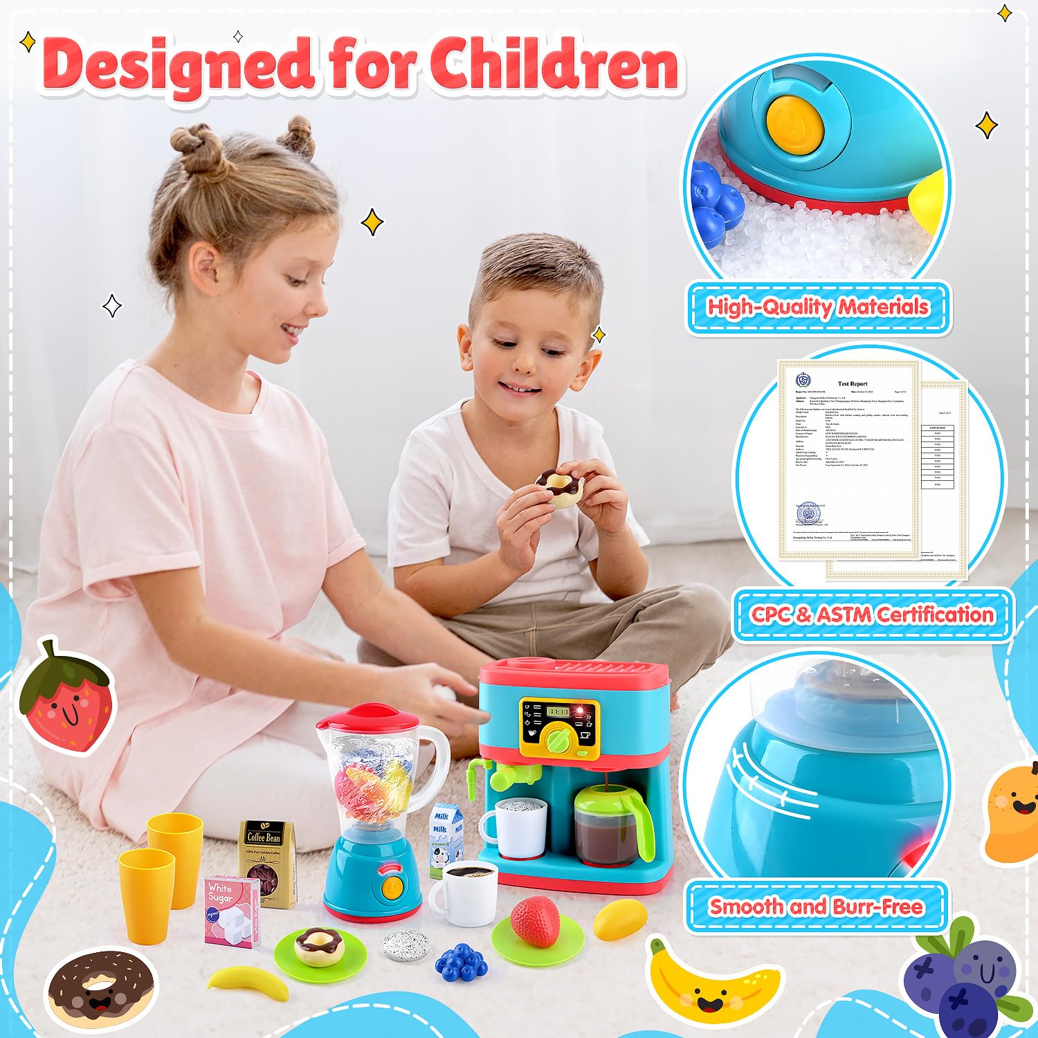 PLAY coffee, milk, and sugar boxes for authentic kitchen prep scenes