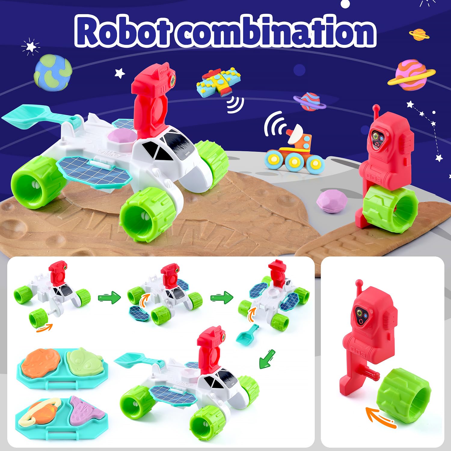 PLAY Color Dough alien figure encourages imaginative play and color recognition