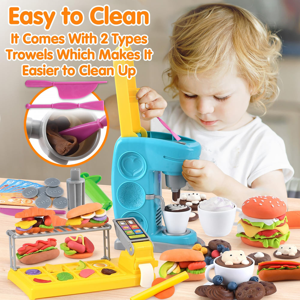 PLAY Color Dough Sets cleaning spatula helps tidy up and extend play sessions