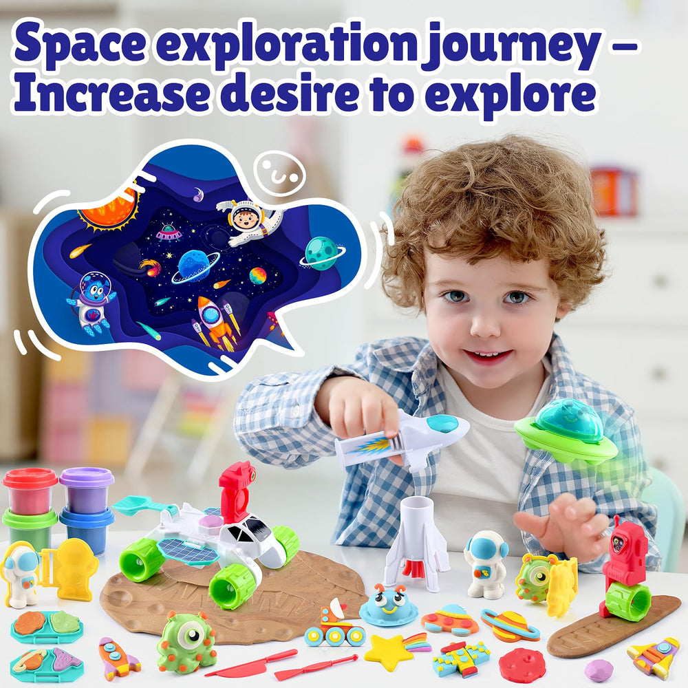 PLAY Color Dough robot car with wings promotes creativity and dexterity