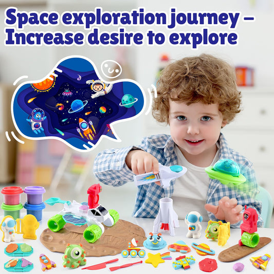 PLAY Color Dough robot car with wings promotes creativity and dexterity
