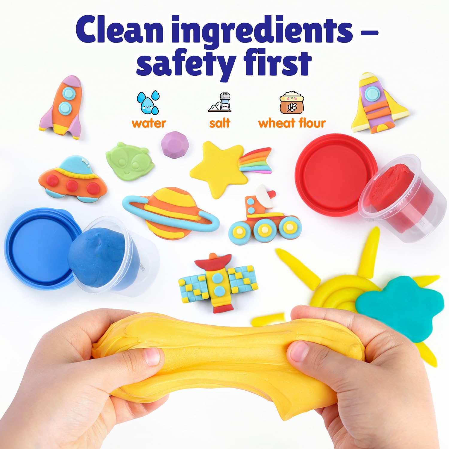 PLAY Color Dough tool set enables easy shaping and decorating sessions