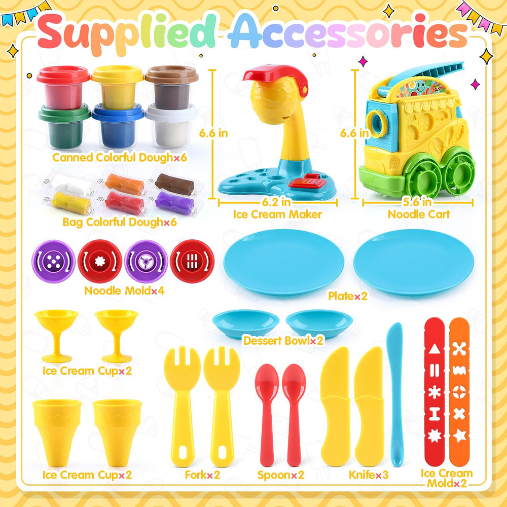 PLAY colored dough spoons and knife enable hands-on cooking play.