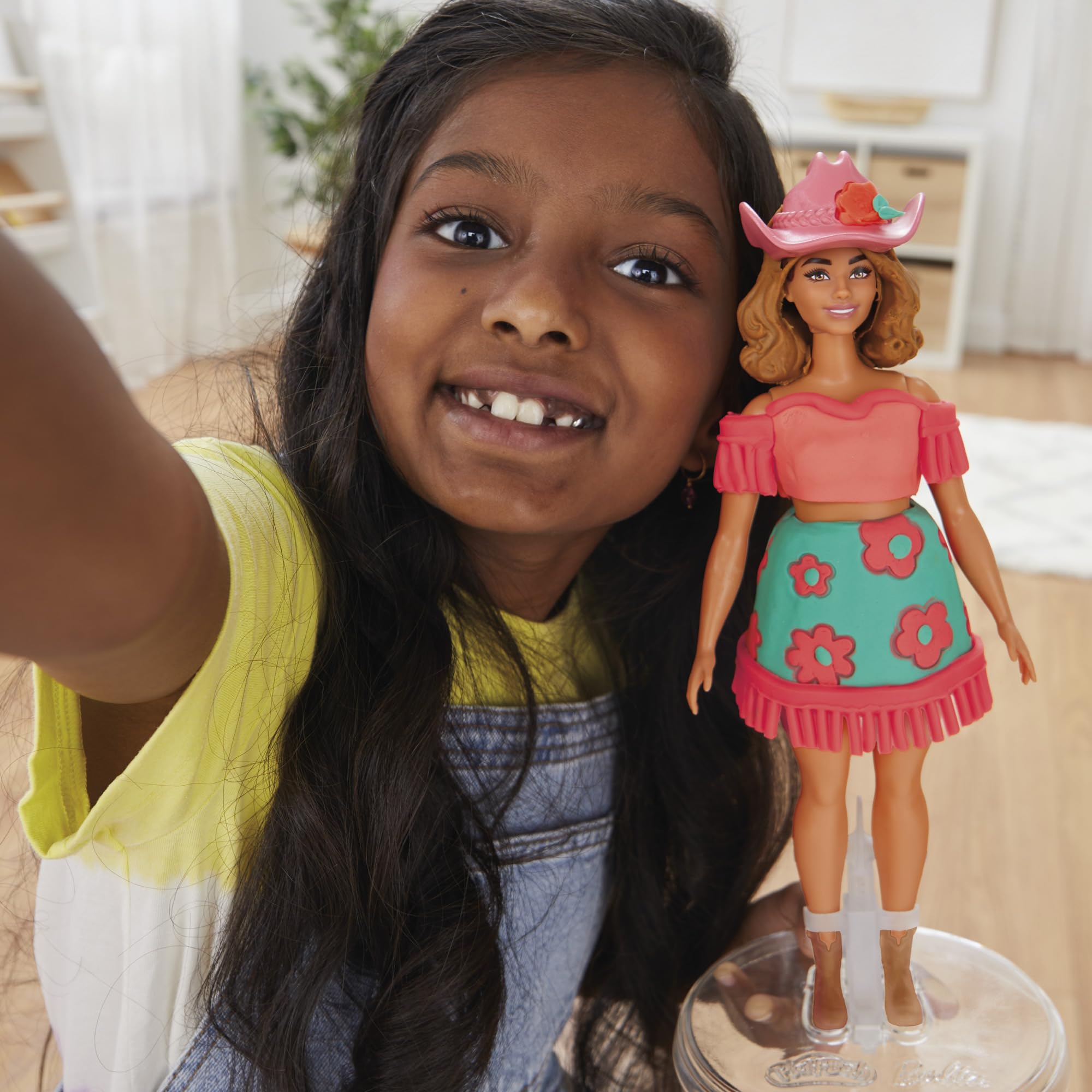 Play-Doh Barbie accessories including hat and boots for complete looks