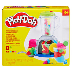 Close up of Play‑Doh blender mechanism showing colorful parts for easy assembly
